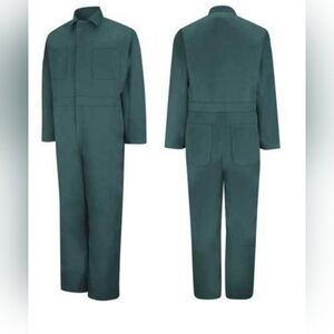 Reed Dark Green Coverall Jumpsuit